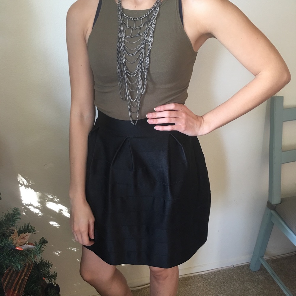 SALE!! Cute Bebe Black Mini Skirt!